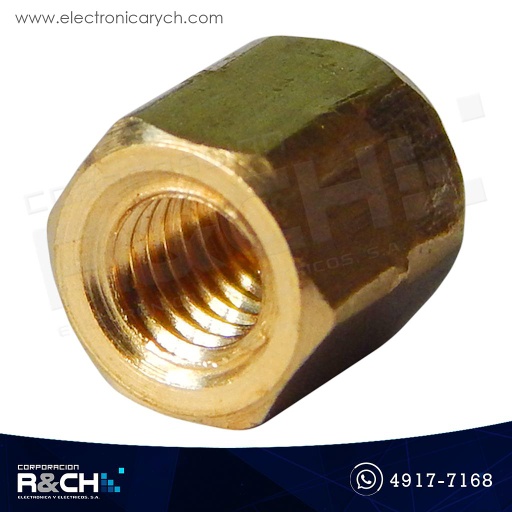[TN-6F] TN-6F Espaciador o separador M3 dorado 6mm hembra
