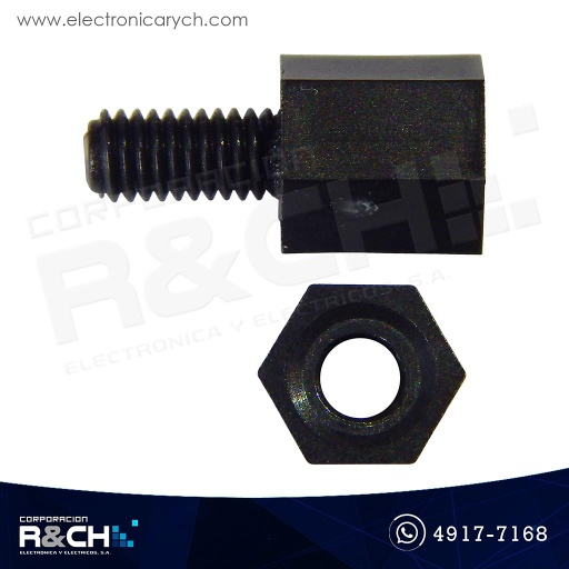 [TN-6MP] TN-6MP Espaciador o separador plástico M3x6+6mm con tuerca