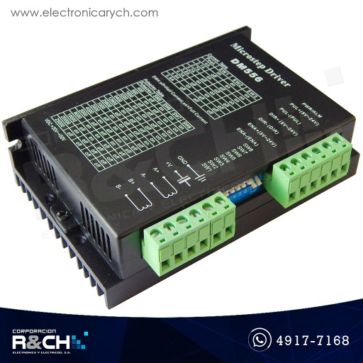 [MD-DM556] MD-DM556 Módulo controlador de motores stepper 2 fases 5.6A