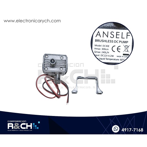 [Virtual Locations/CORPORACION R&CH, S.A.: Inventory adjustment] BB12 Bomba de agua 6-12V 0.39A (horizontal)