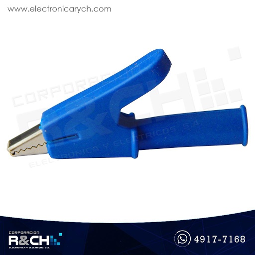 [TM-592BL] TM-592BL Lagarto 30A Para Puntas de Multímetro Azul