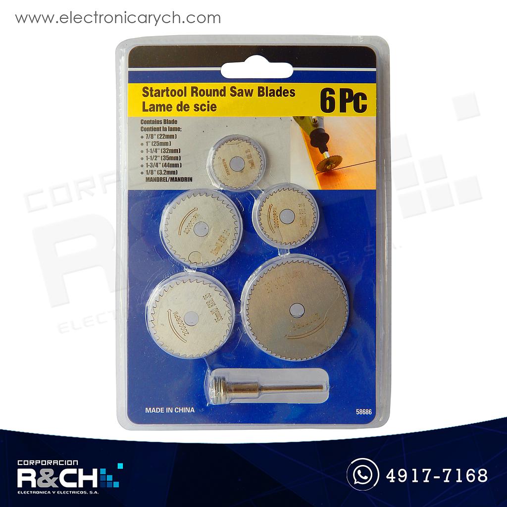 HM-8686 Kit Discos de Corte 6 unidades