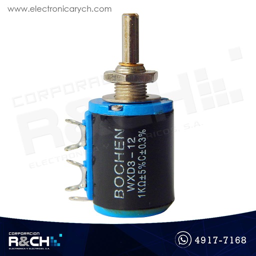 [PT-WXD3-12-1K] PT-WXD3-12-1K Potenciómetro Multivuelta 1K 1W WXD3-12-2W