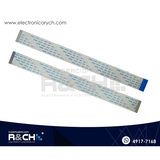 [CB-18LO21] CB-18LO21 Cable FFC De Lado Opuesto 18 Lineas 1mmx20cm