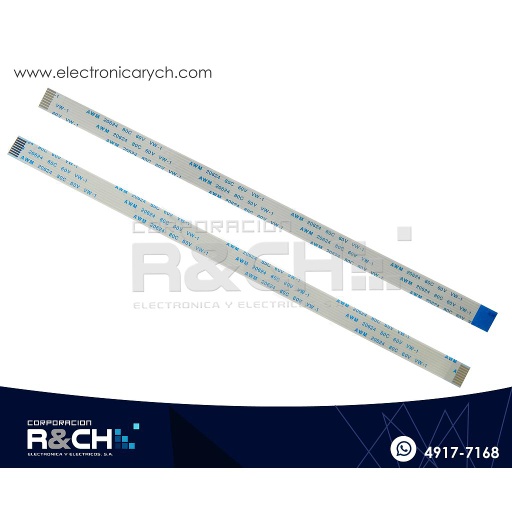 [CB-8LO21] CB-8LO21 Cable FFC De Lado Opuesto 8 Lineas 1mmx20cm