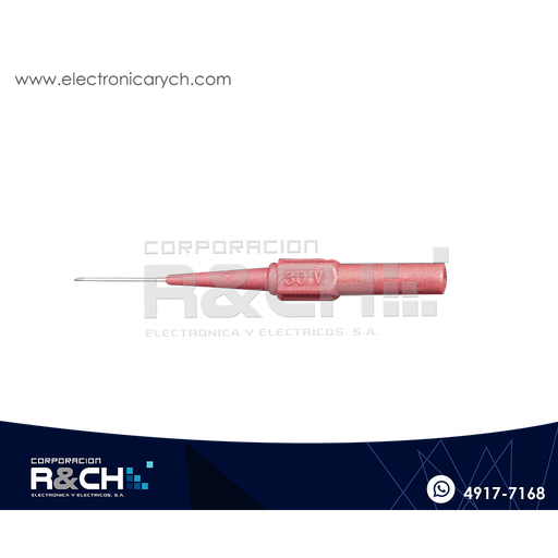 [PU-FR] PU-FR Punta de Prueba 0.7mm Roja Unidad