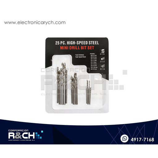 [BC-259] BC-259 Set de brocas 25 unidades