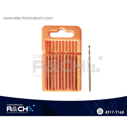 [BC-1015] BC-1015 Set de Brocas 1.5mm Cobalto 10 unidades