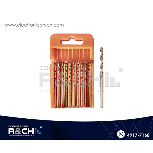 [BC-1030] BC-1030 Set de Brocas 3.0mm Cobalto 10 unidades