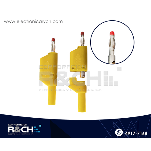 [PL-517Y] PL-517Y Plug Banana Apilable Amarillo