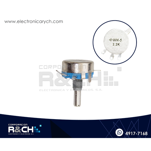 [PT-2.2KH5] PT-2.2KH5 Potenciometro 2.2K ohm WH5-1A