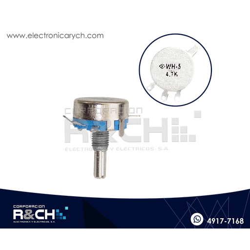 [PT-4.7KH5] PT-4.7KH5 Potenciometro 4.7K ohm WH5-1A