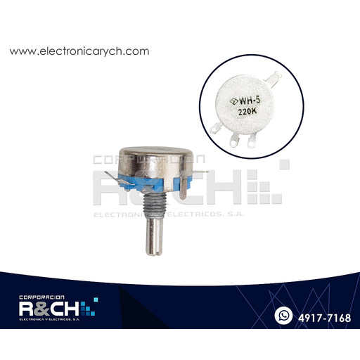 [PT-220KH5] PT-220KH5 Potenciometro 220K ohm WH5-1A