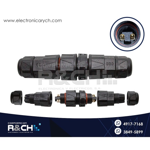 [CN-M162] CN-M162 Conector M16 2 Pin IP68