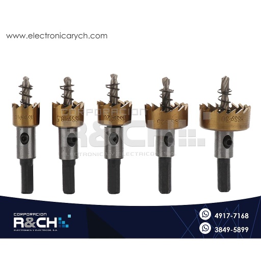 [SX-5130] SX-5130 Kit de Brocas para perforaciones Circulares 5 en 1