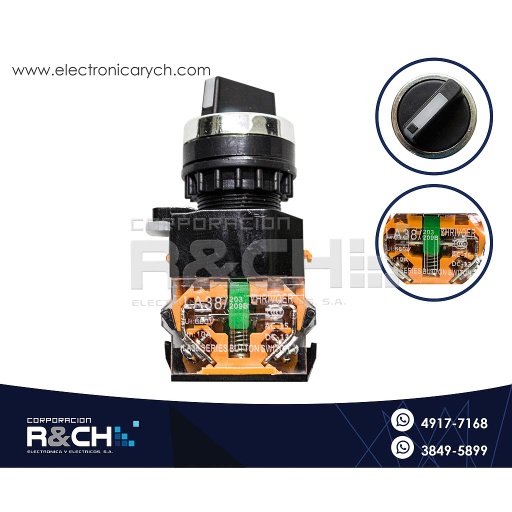 [LA38-11X2] LA38-11X2 Switch o Mando Giratorio 22mm