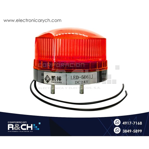 [5061-24R] 5061-24R Sirena Estroboscopica 24V Rojo