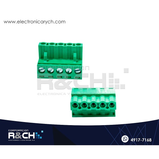 [TN-5P5JR] TN-5P5JR Jack para Terminal Block 5P 5.00m Recto