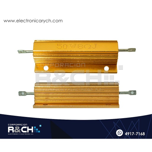 [RX-8/50] RX-8/50 Resistencia 8 ohm 50W Aluminio