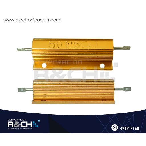 [RX-5/50] RX-5/50 Resistencia 5 ohm 50W Aluminio