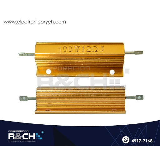 [RX-12/100] RX-12/100 Resistencia 12 ohm 100W Aluminio