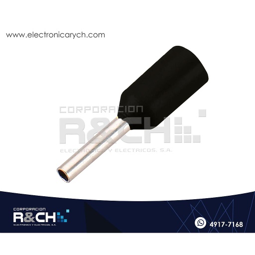 [TN-F1N] TN-F1N Terminal Tipo Pin 1mm Negro