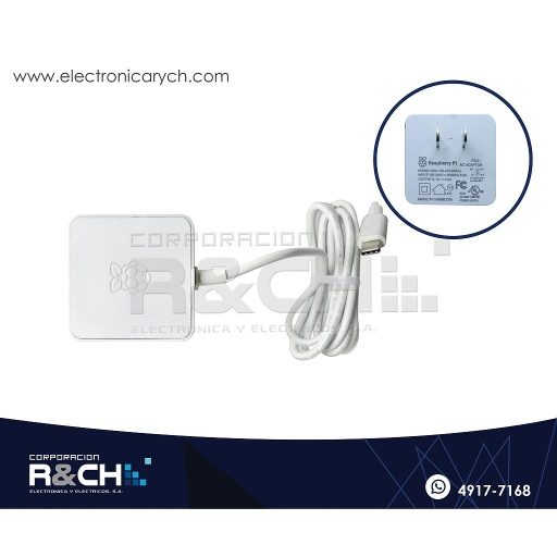 [AD-05R] AD-05R Adaptador AC DC 5.1V 3A para Raspberry Pi