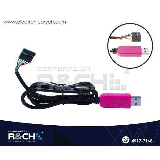 [MD-2303HW] MD-2303HW Modulo cable USB 6 pin RS232 convertidor Soporta Win 7/8