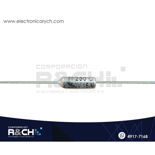 [FT-250F] FT-250F Fusible Termico 250ºC 250V 15A