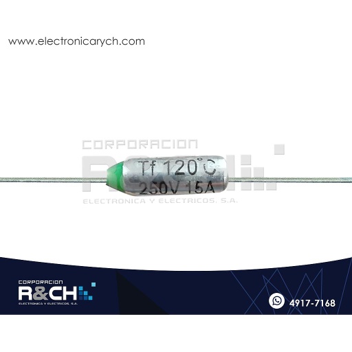 [FT-120F] FT-120F Fusible Termico 120ºC 250V 15A