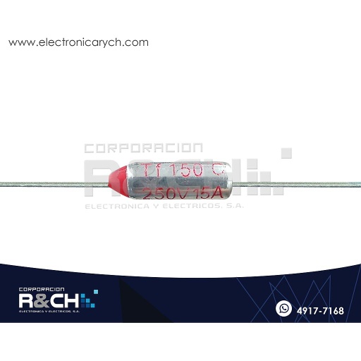 [FT-150F] FT-150F Fusible Termico 150ºC 250V 15A