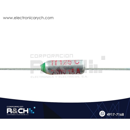 [FT-125F] FT-125F Fusible Termico 125ºC 250V 15A