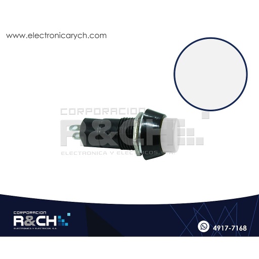 [SW-P12AB] SW-P12AB Pulsador con enclave 12mm Blanco redondo