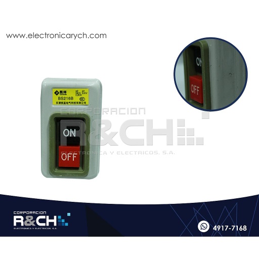 [SW-216B] SW-216B Switch Para Bomba de Agua 15A 2.2KW