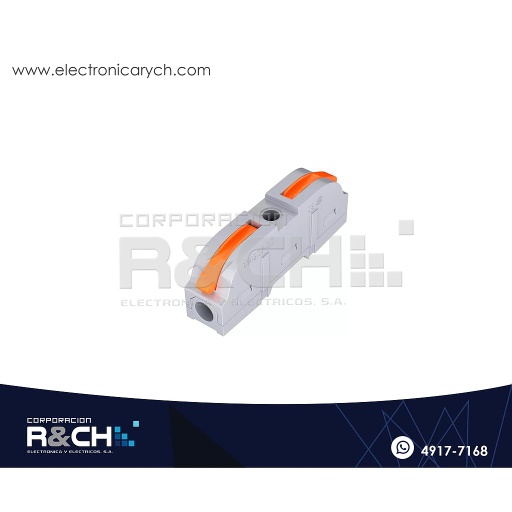 [SPL-1] SPL-1 Conector 1 a 1 un Color Tipo Wago con Clip de Seguridad