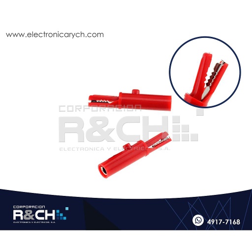 [TM-489R] TM-489R Lagarto aislado con Pulsador para Abrir Rojo