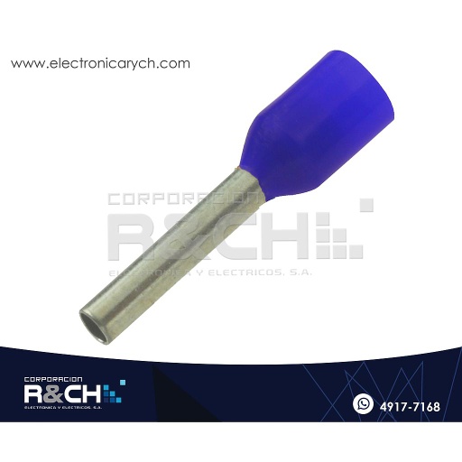 [TN-F17B] TN-F17B Terminal Tipo Pin 1.7mm Azul