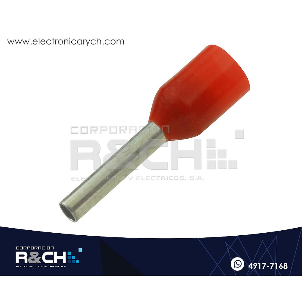 TN-F14R Terminal Tipo Pin 1.4mm Rojo