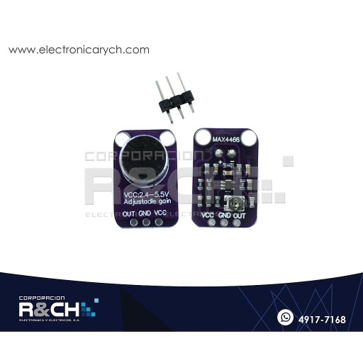 [MD-MAX4] MD-MAX4 Módulo Microfono Amplificador GY-MAX4466