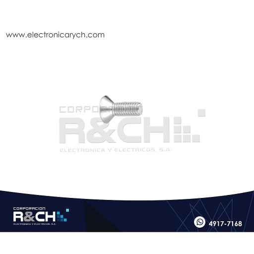 [TOR-P406] TOR-P406 Tornillo M4x6mm Cabeza Plana