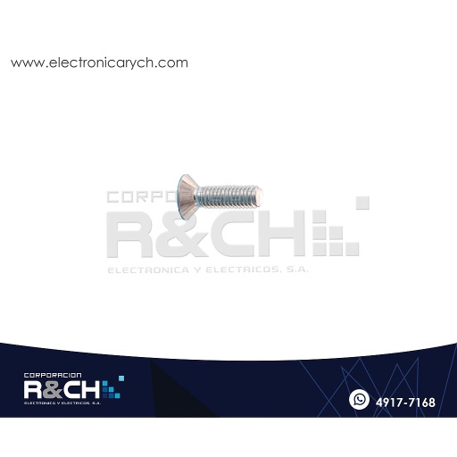 [TOR-P325] TOR-P325 Tornillo M3x25mm Cabeza Plana