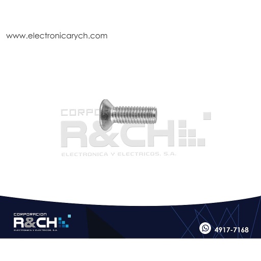 [TOR-P308] TOR-P308 Tornillo M3x8mm Cabeza Plana