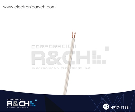 [CB-18B] CB-18B Cable paralelo 18 blanco