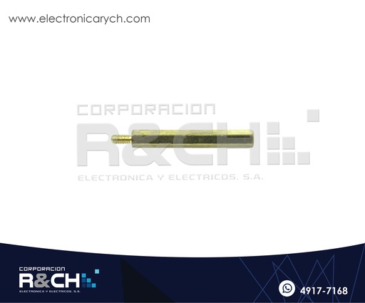 [TN-35] TN-35 Espaciador Dorado 35mm con Tornillo 6mm