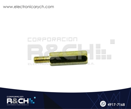 [TN-13] TN-13 Espaciador Dorado 13mm con Tornillo 6mm