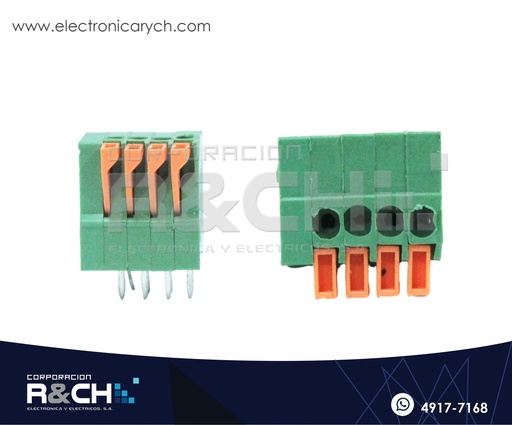 [TN-414V] TN-414V Terminal Block 4 Polos Vertical Tipo Presion