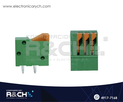 [TN-413H] TN-413H Terminal Block 3 Polos Horizontal Tipo Presion