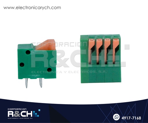 [TN-414H] TN-414H Terminal Block 4 Polos Horizontal Tipo Presion
