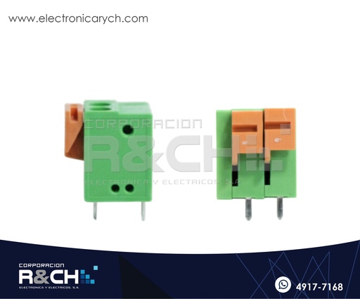 [TN-422V] TN-422V Terminal Block 2 Polos Vertical 5.08mm Tipo Presion