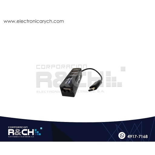 [AD-1503] AD-375 Adaptador OTG tipo C a 4 Puertos USB 2.0 Etouch